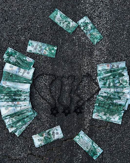 FH Black Heartagram Chains