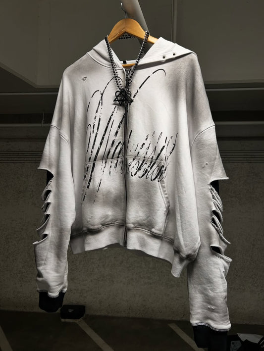 FH "Narcissist" White Hoodie